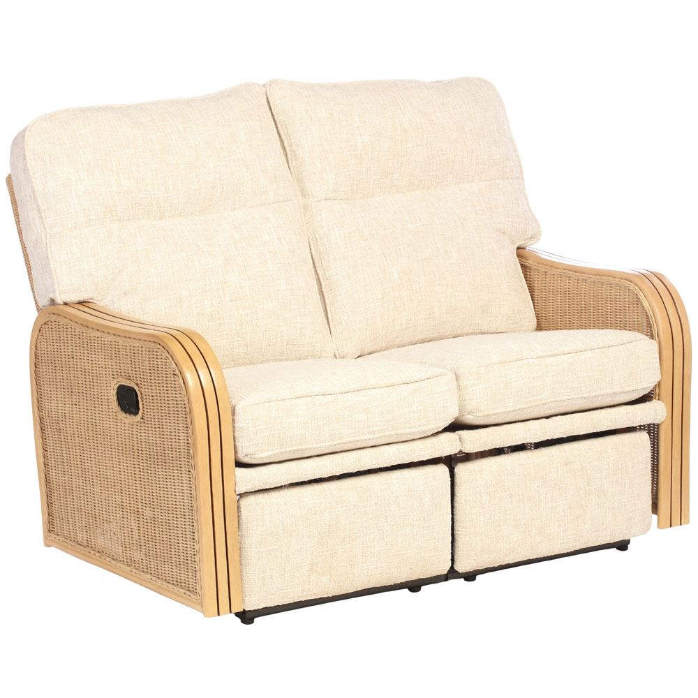 Desser Furniture Paris 2 Seater Cotton Cream Recliner Sofa Image 4