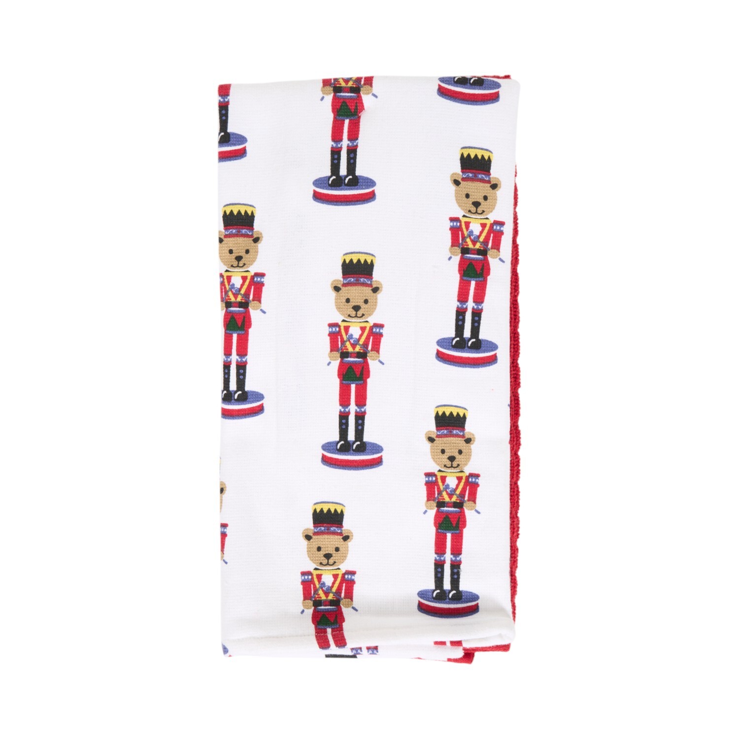 Pack of 2 Nutcracker Bear Tea Towels White Image 2