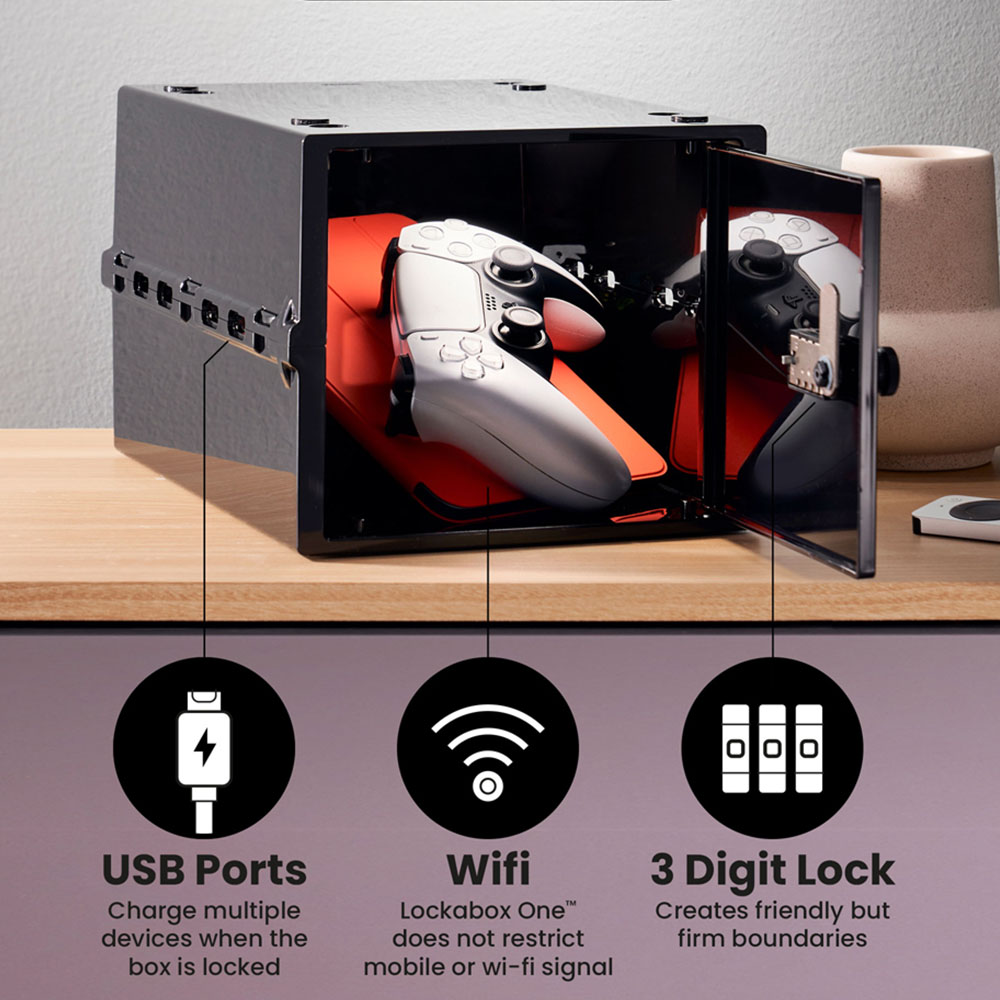 Lockabox One Jet Black Lockable Safe Box 10.5L Image 4