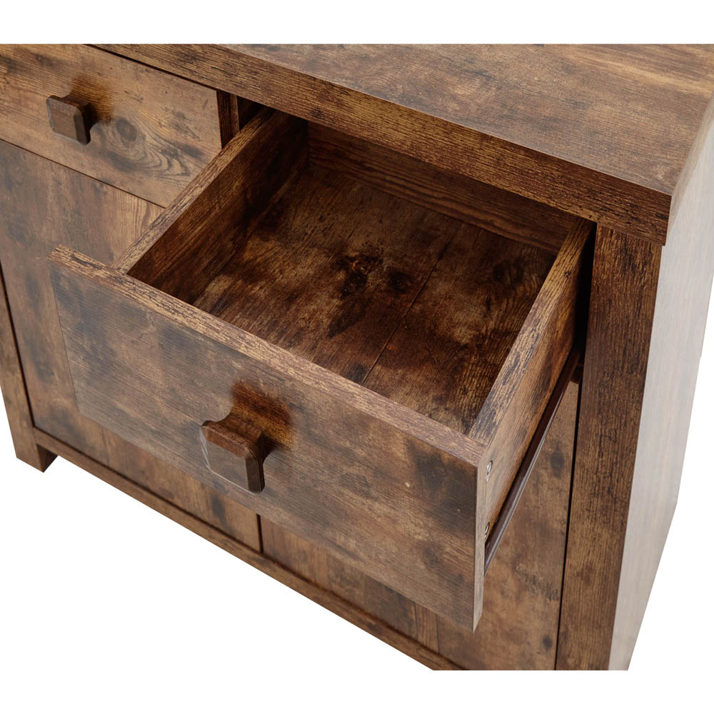 GFW Jakarta 2 Door 2 Drawer Mango Yellow Compact Sideboard Image 6