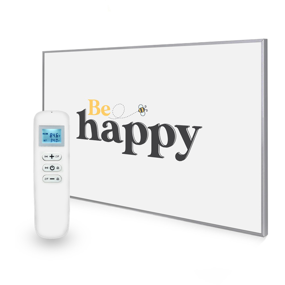 Mirrorstone Nexus 900W Be Happy Quote Wi-Fi Infrared Heating Panel 795 x 1195mm Image 2