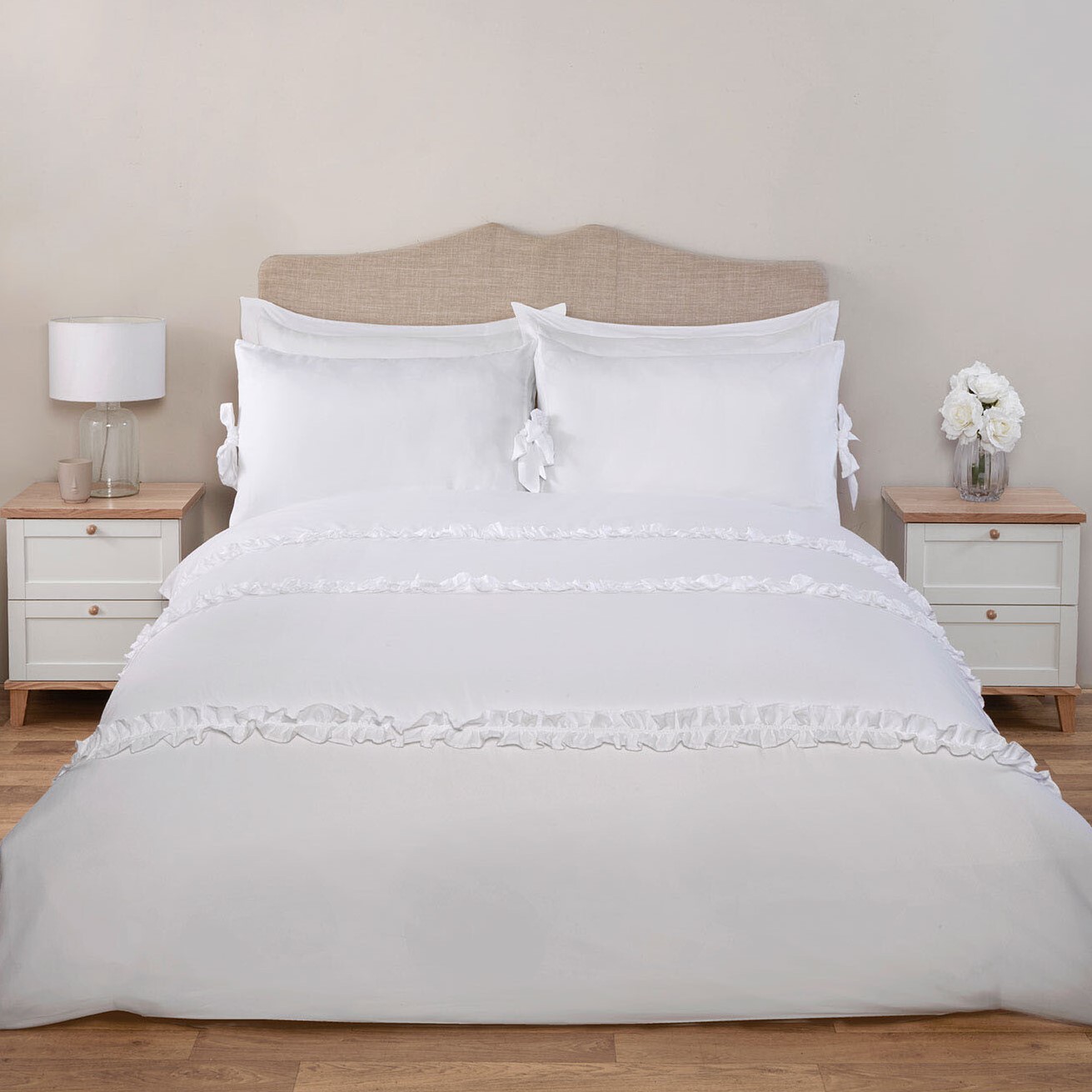 Parisian Duvet Set - White / Double Image 1