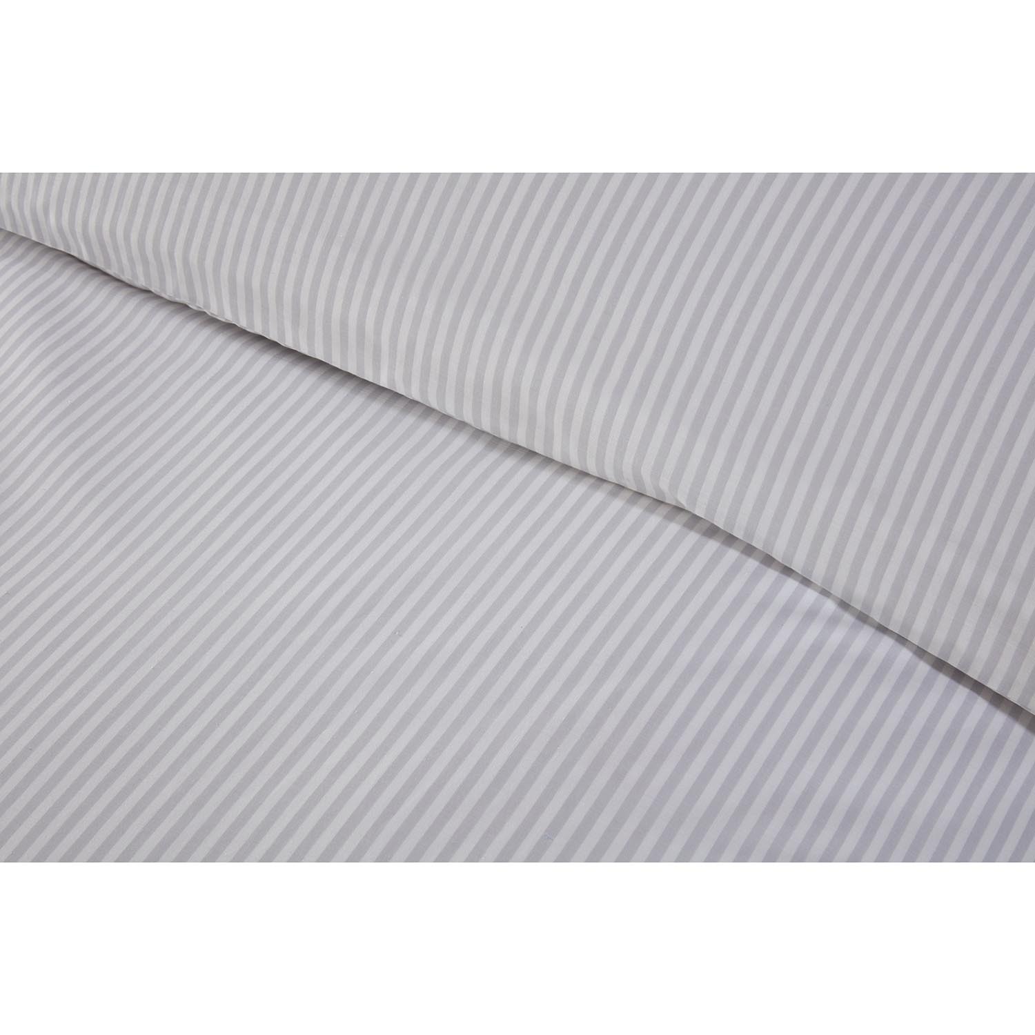 Sadie Ruffle Duvet Cover and Pillowcase Set - Grey / Superking Image 4