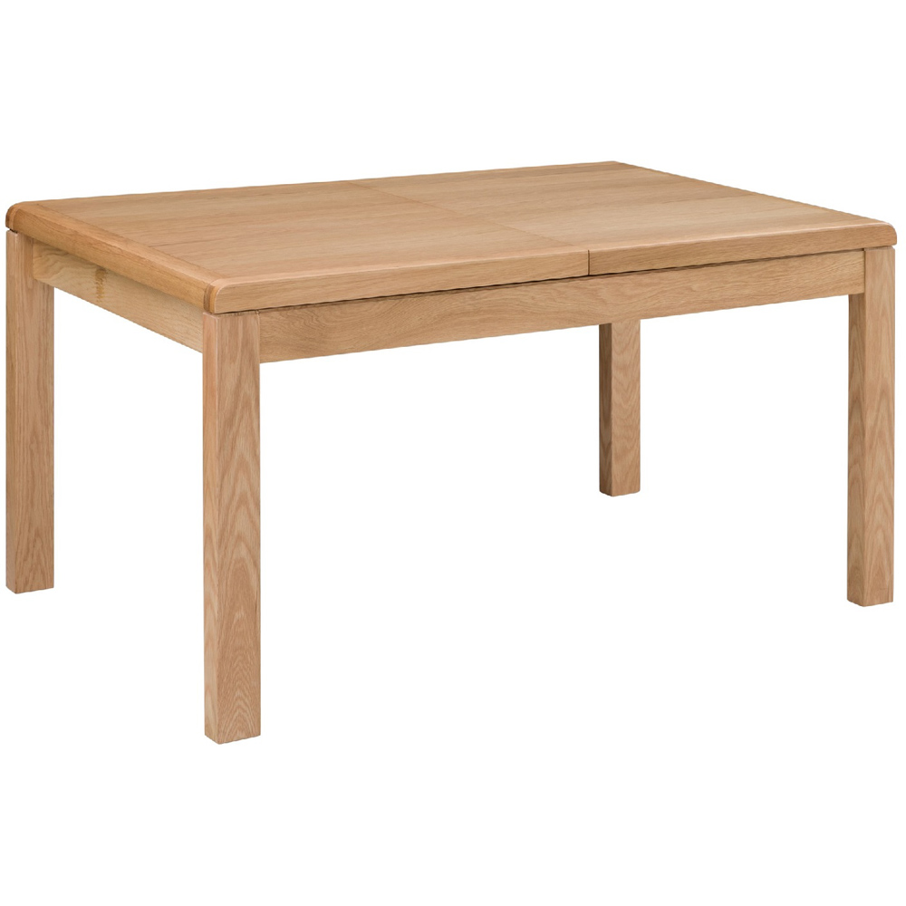 Julian Bowen 4 Seater Curve Oak Extending Dining Table Image 2