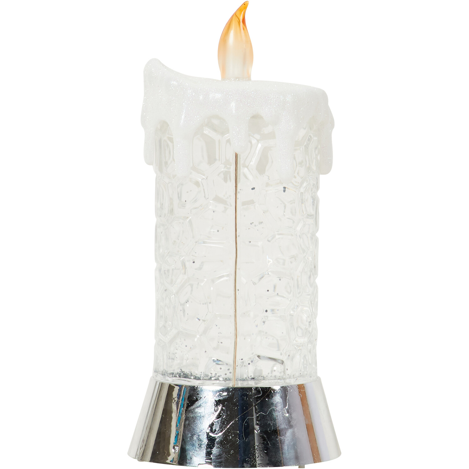 Multicoloured LED Spinning Candle - Clear Image 3