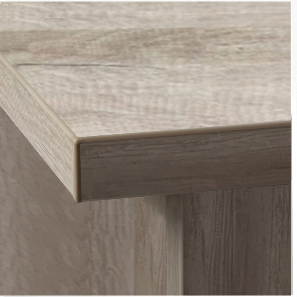 R White Cabinets 6 Shelf Home Office Desk with Keyboard Tray and Hutch Grey Image 3