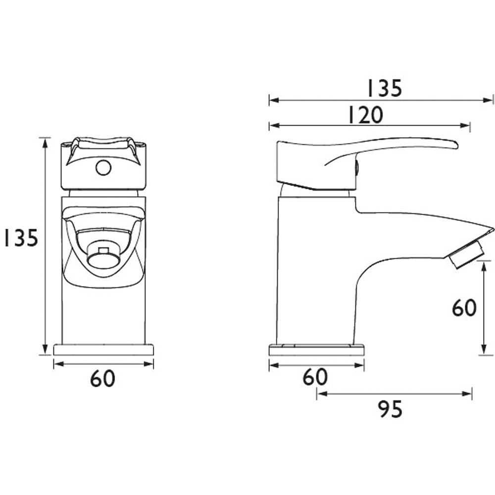 Bristan Capri Chrome Basin Mixer Image 6