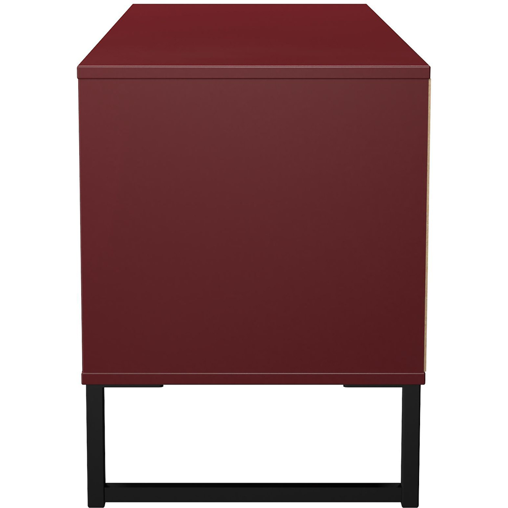 Crowndale Hong Kong 4 Drawer Red Matt Bed Box Ready Assembled Image 4
