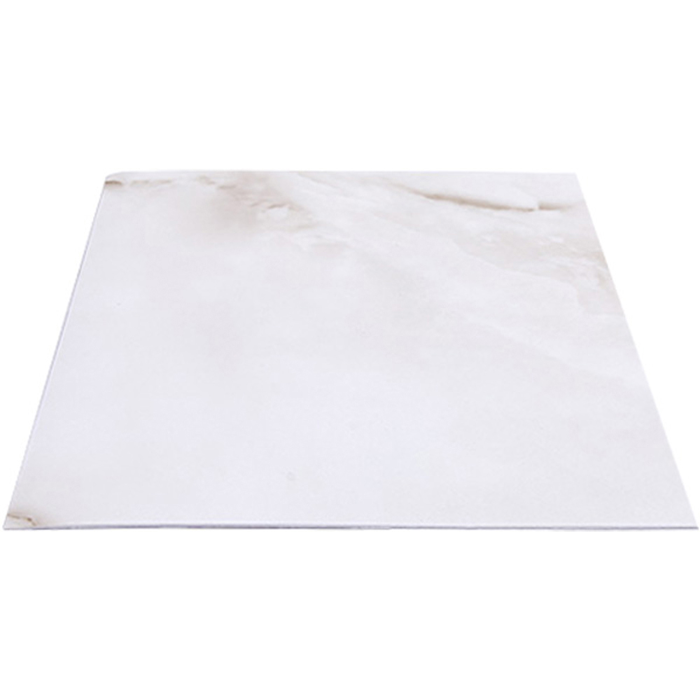 Living and Home Marble Patterned White PVC Self Adhesive Wall Sticker 10 Pack Image 5