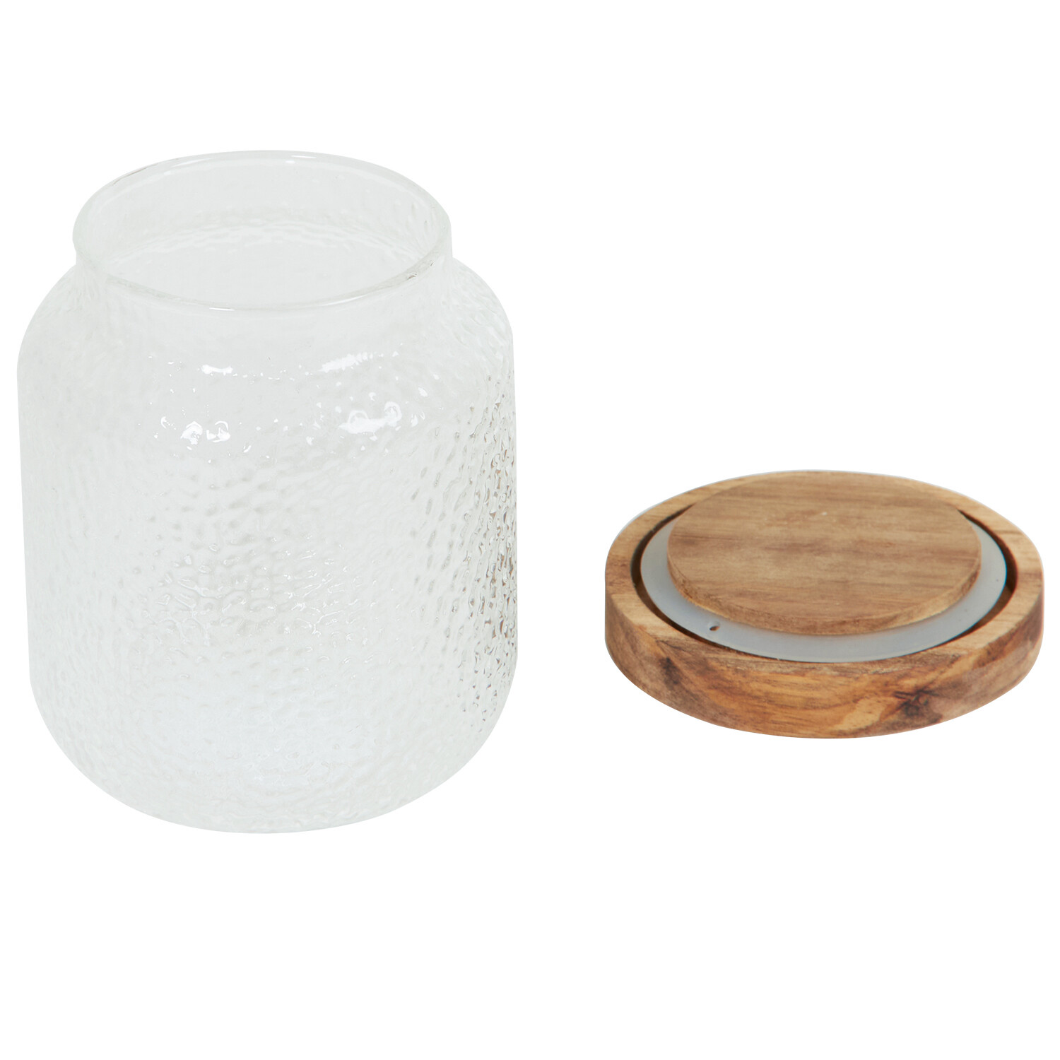 Hammered Glass Jar Image 3