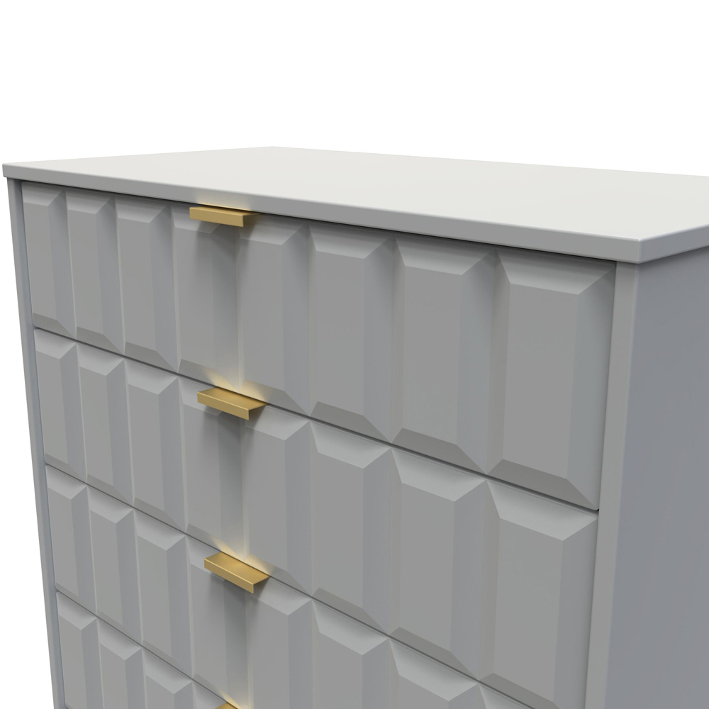 Crowndale Cube 5 Drawer Dusk Grey Chest of Drawers Ready Assembled Image 5