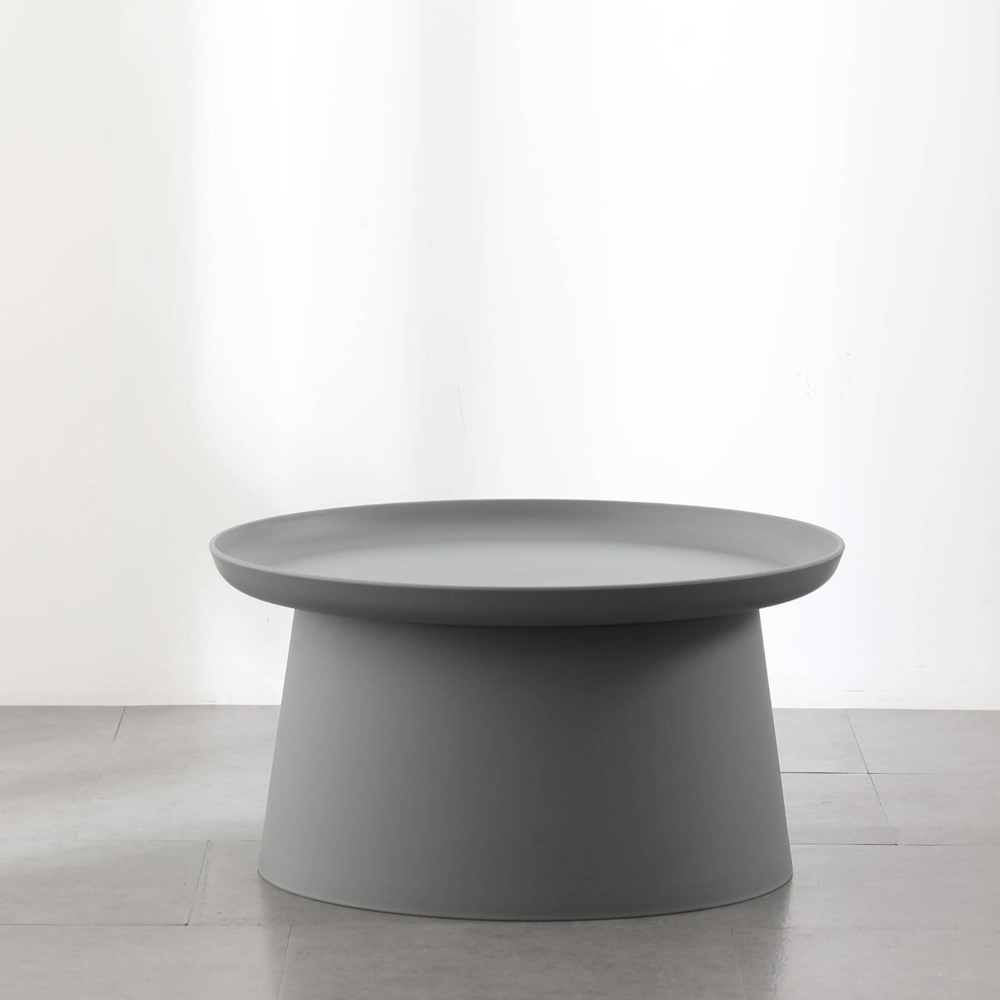 Home Source Grey Round Side Table 70cm Image 3
