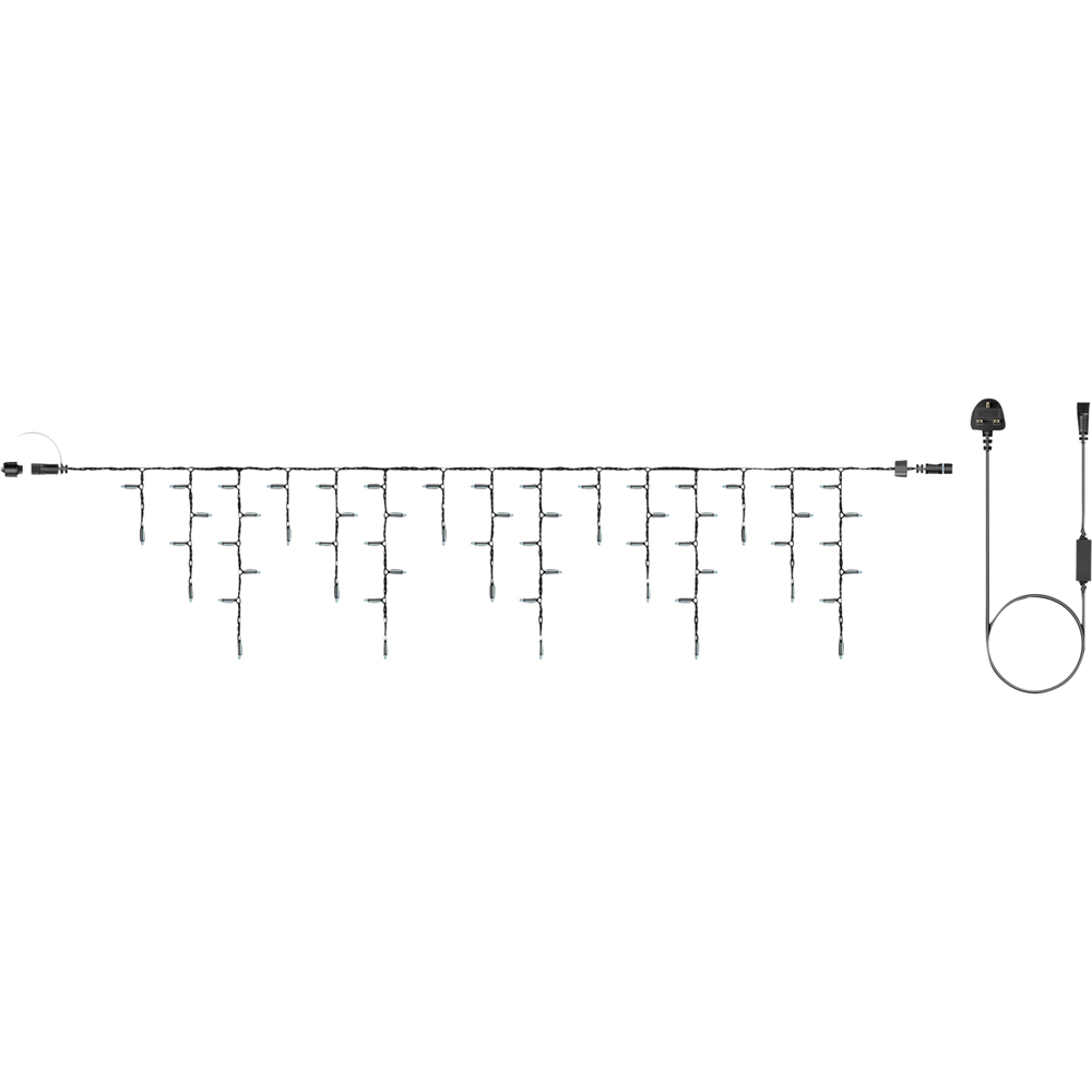 Eagle Connect 60 Warm White LED Black Icicle Light 2m Image 2
