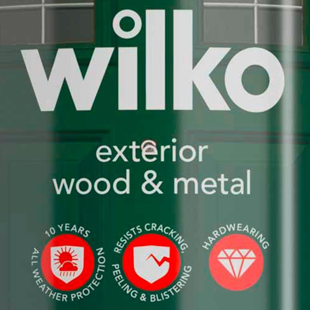 Wilko Wood & Metal Pure Brilliant White Gloss Paint 2.5L Image 3