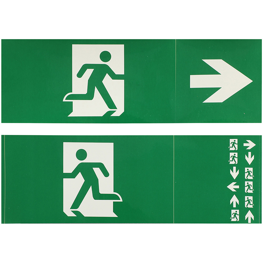 V-TAC 3W 6400K Cool White LED Emergency Bulkhead Exit Light Image 6