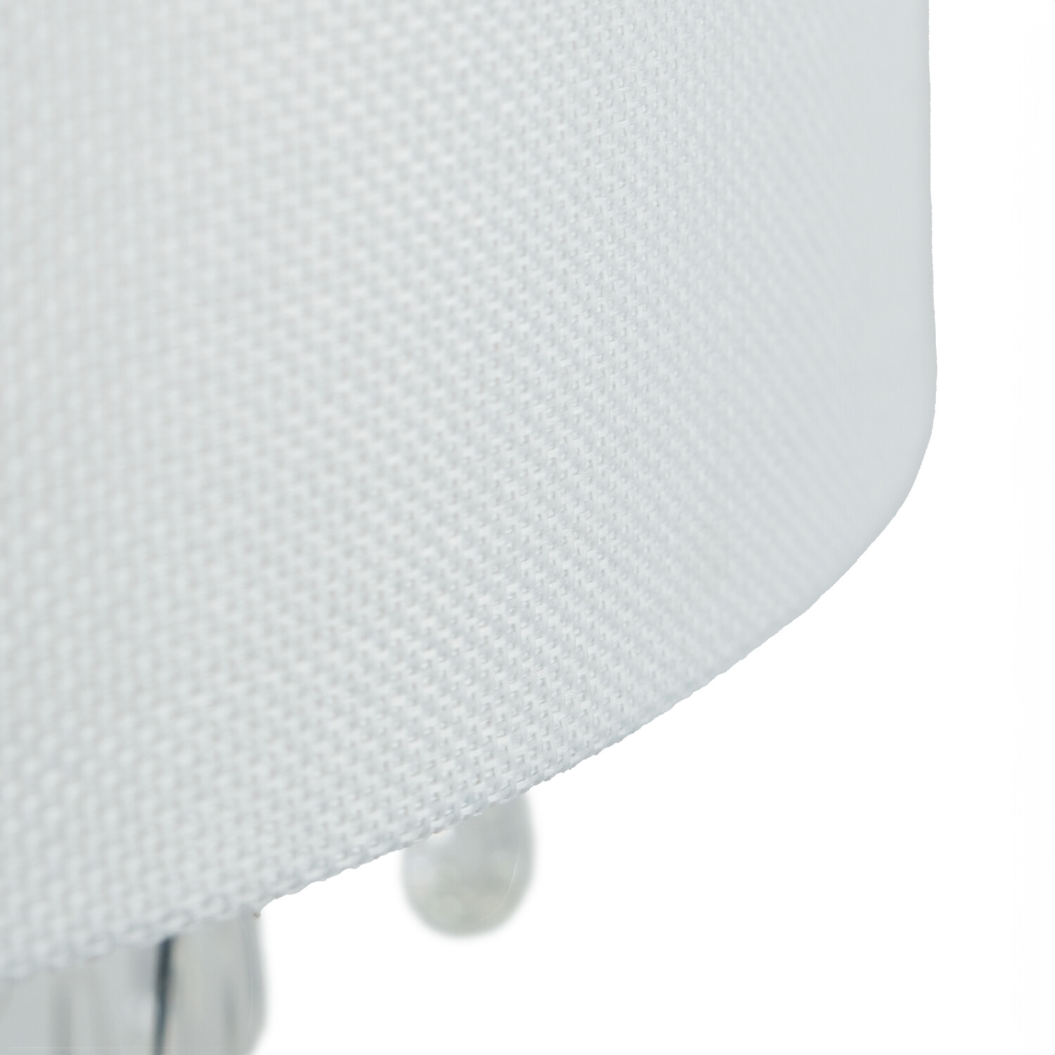 White Linen Droplet Shade - White Image 6