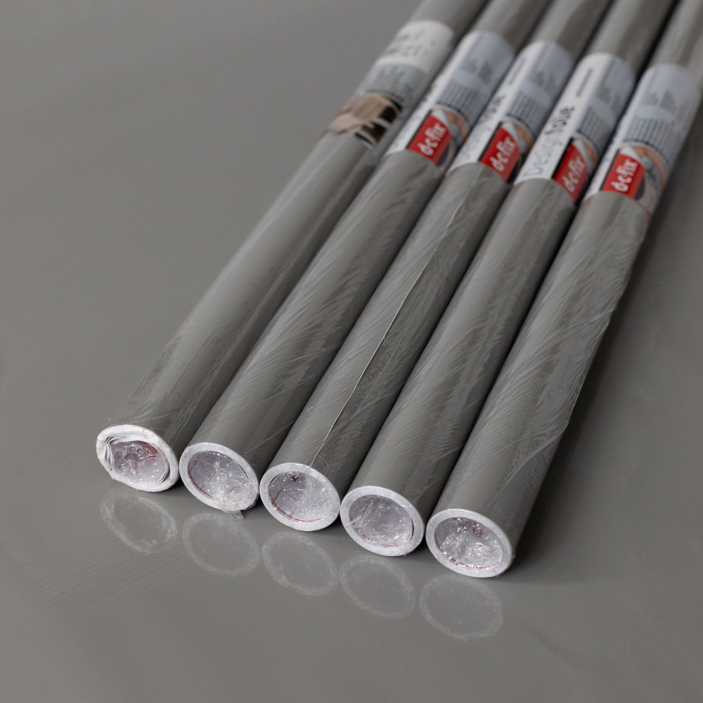 d-c-fix Glossy Grey Sticky Back Plastic Vinyl Wrap Film 67.5cm x 2m 5 Pack Image 2