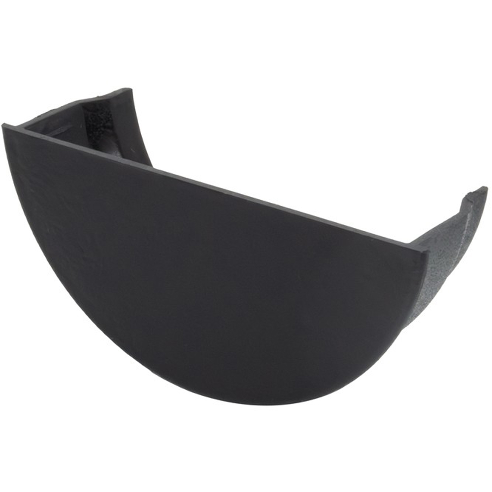 FloPlast Half Round Gutter Internal Stop End Cast Iron Effect 112mm Image 2