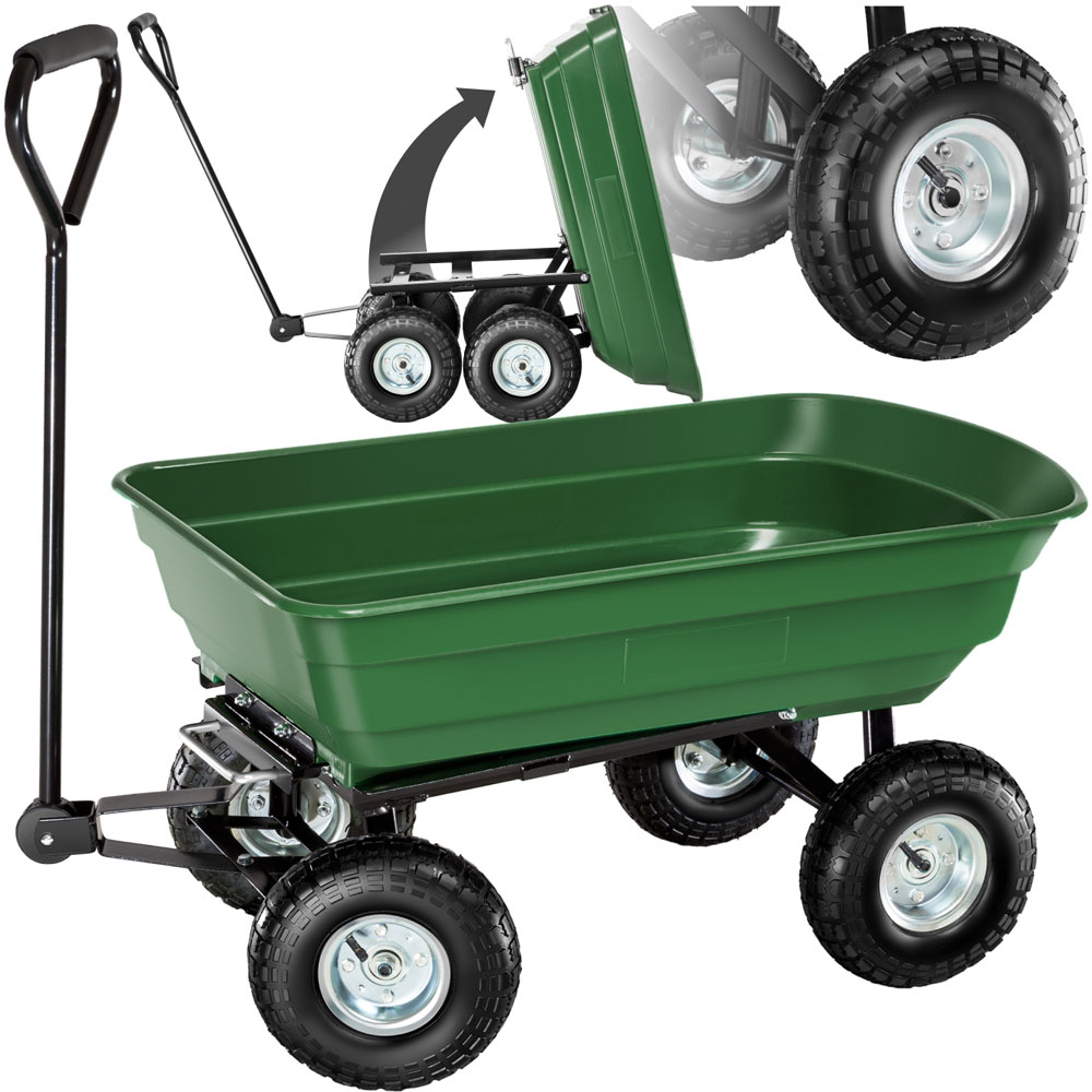 tectake Green Garden Trolley 300kg Image 2