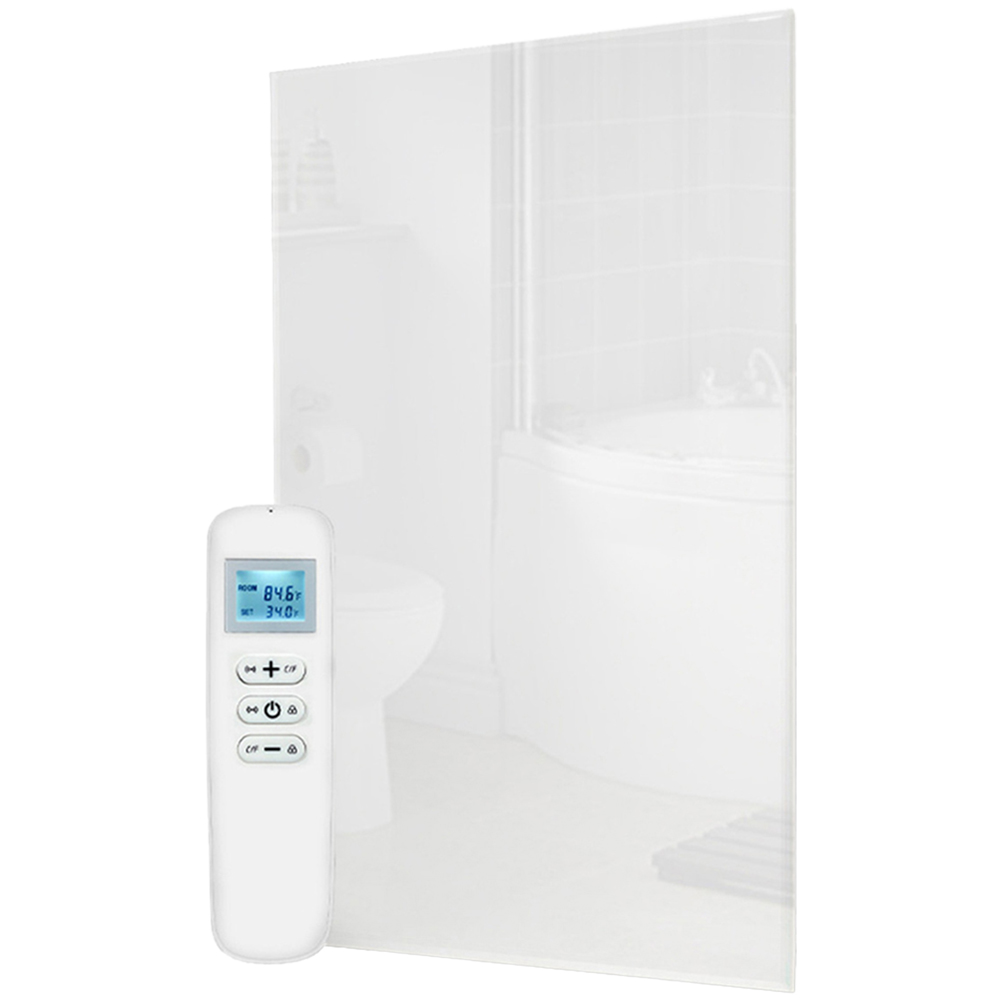 Mirrorstone White Quartz Glass WiFi Infrared Heating Panel 580W Image 1