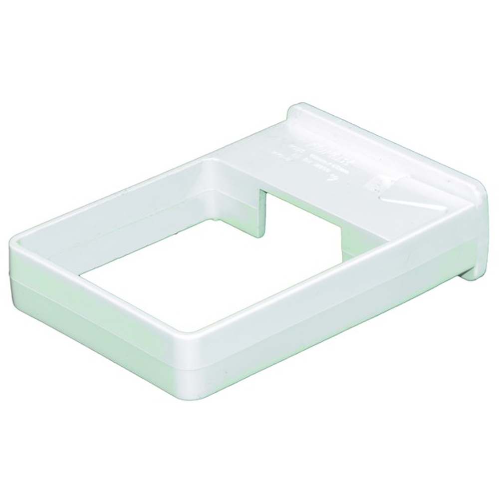 FloPlast Square Side Fix Downpipe Clip White 65mm Image 3