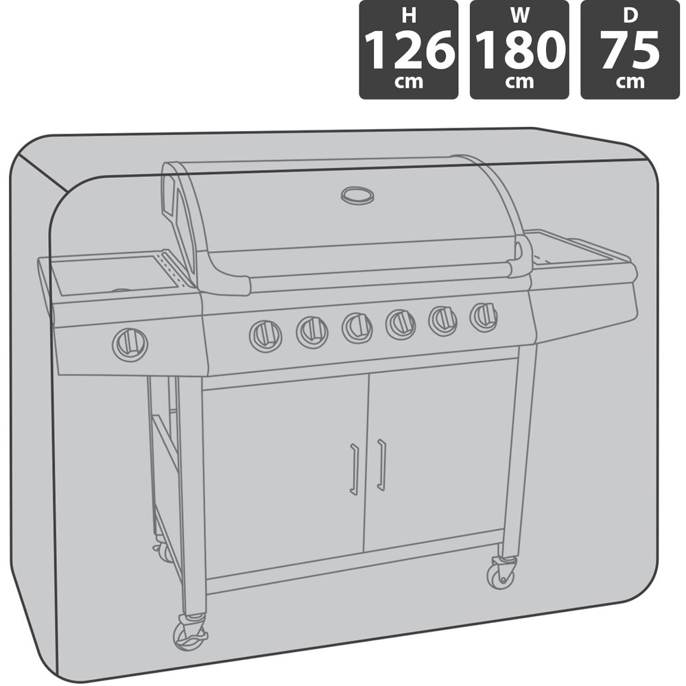Charles Bentley Waterproof Extra Large 6-7 Burner Gas BBQ Cover Image 5