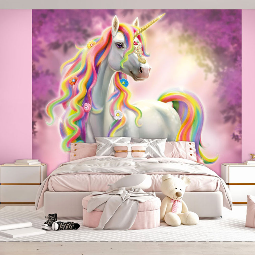 Walltastic Gemstone Unicorn Wall Mural Image 1