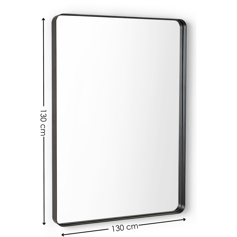 Julian Bowen Jaya Black Frame Wall Mirror 130 x 130cm Image 7