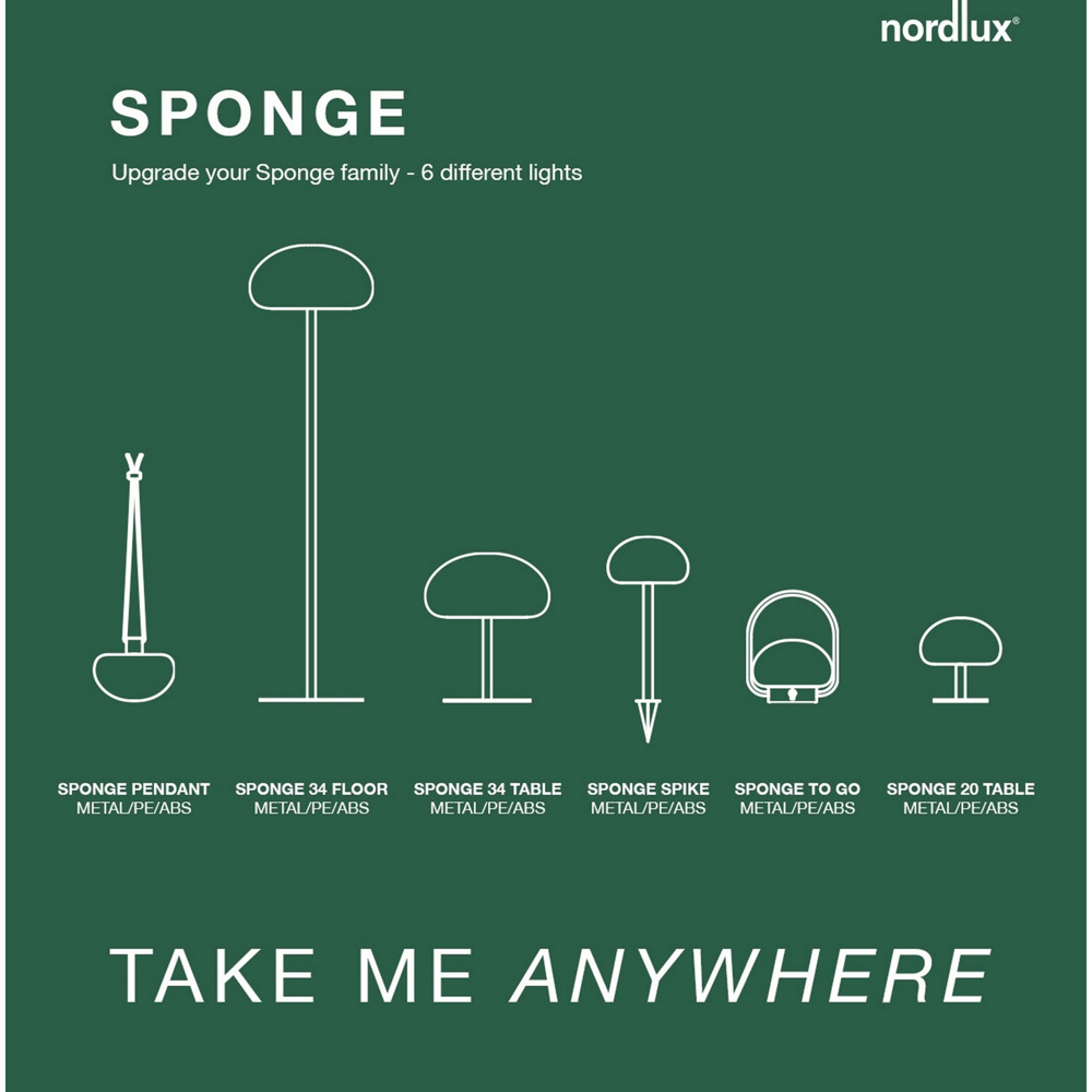 Nordlux Sponge White Battery Spike Light Image 9
