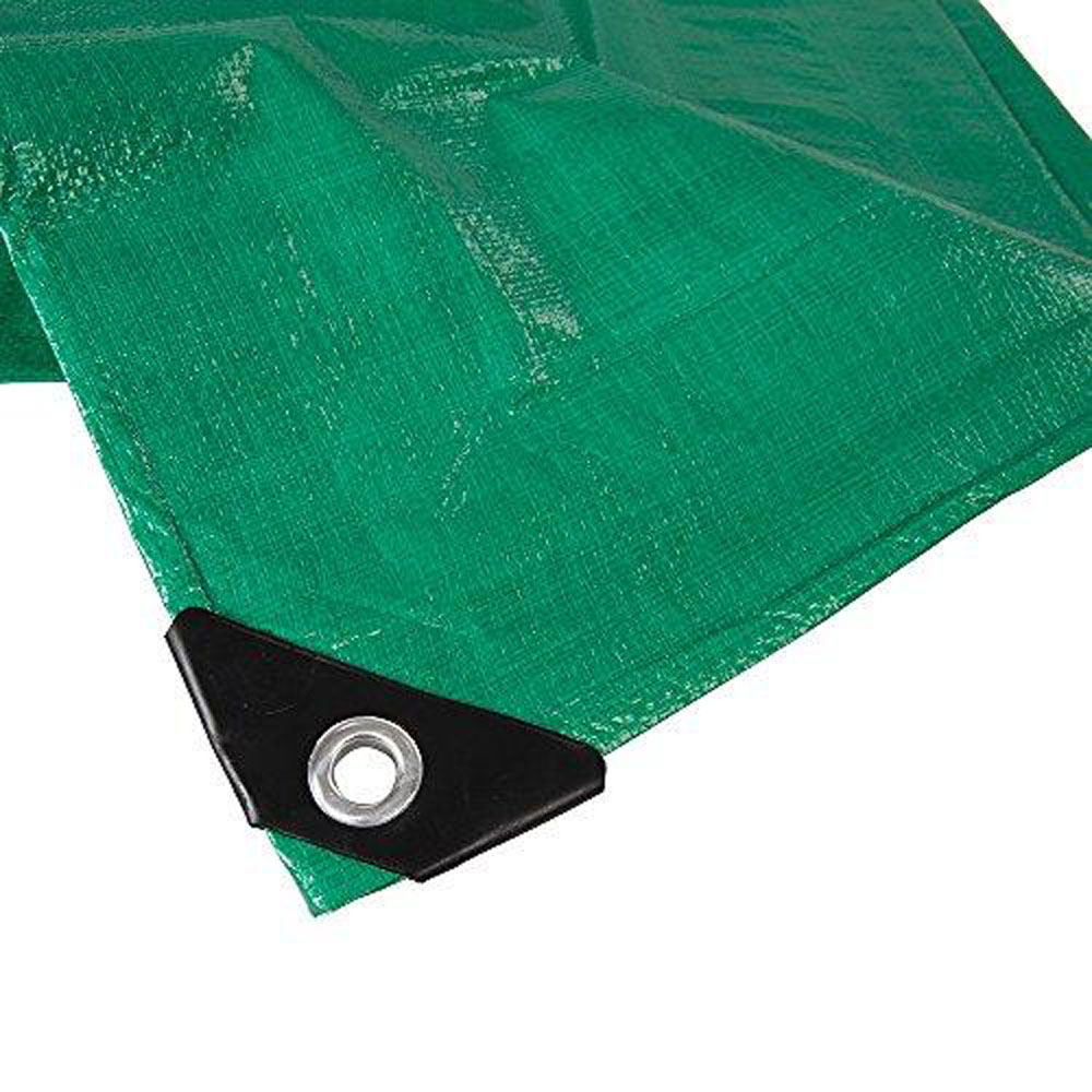 Silverline Green Heavy Duty Tarpaulin 3.85 x 9.9m Image 3
