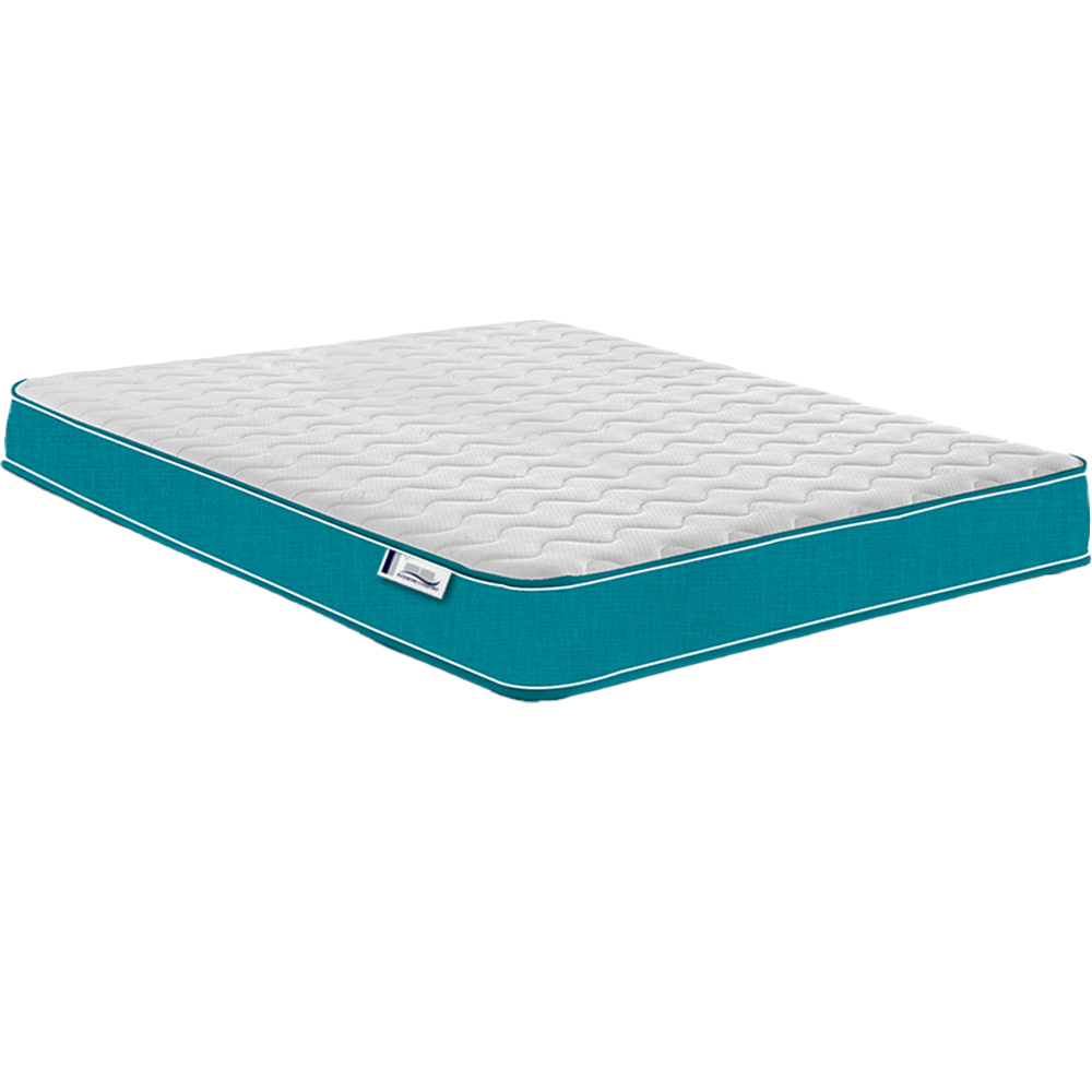 Extreme Comfort Cooltouch Colours European Double Teal Blue Memory Foam and Spring Mattress Image 1