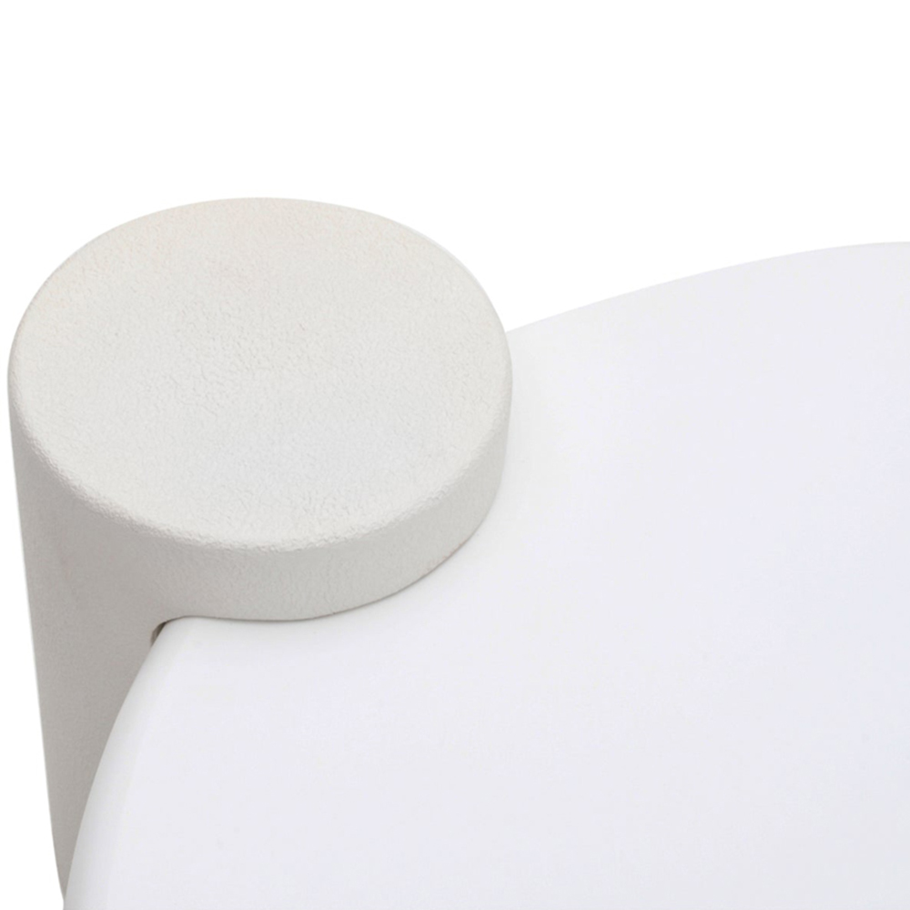 IH Design Udaipur White Abstract Coffee Table Image 5