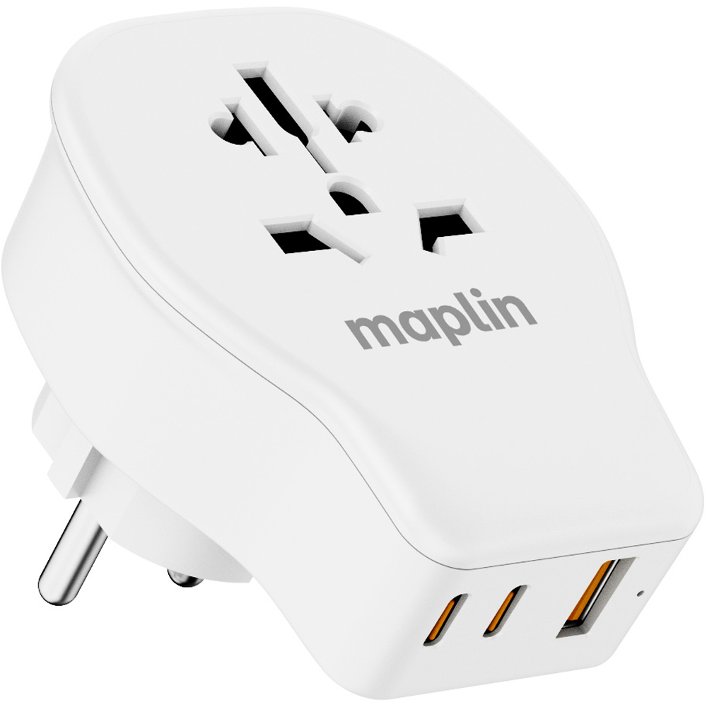 Maplin Worldwide Travel Adapter with USB Ports Image 2