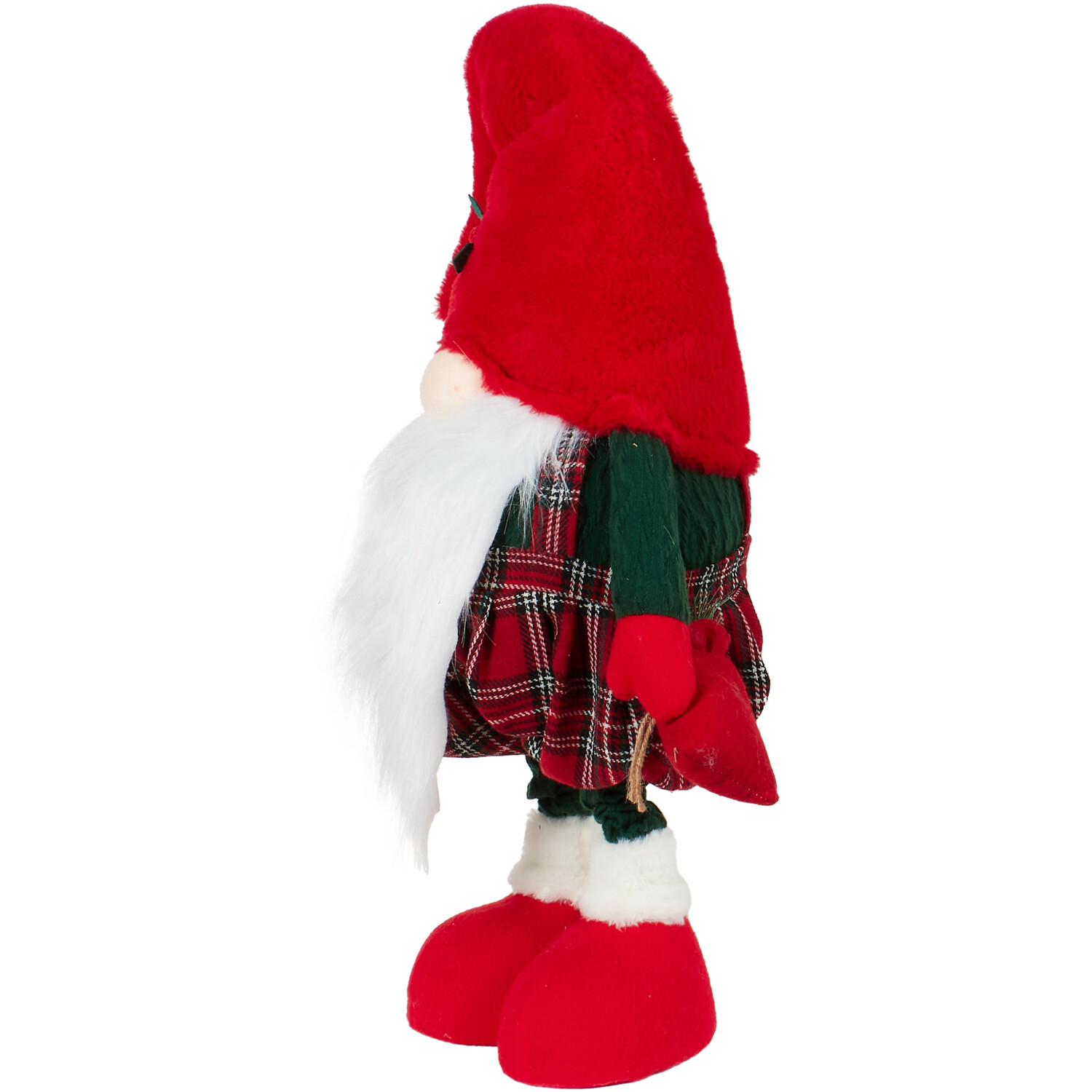 Extendable Red Tartan Gonk - Red Image 3