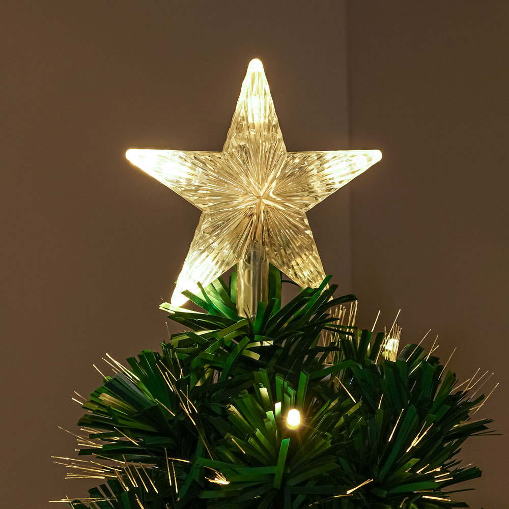 The Christmas Centre 40 Warm White LED Green Fibre Optic Artificial Xmas Tree 4ft Image 3