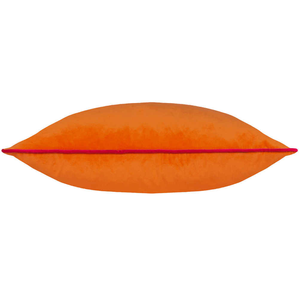 Paoletti Meridian Clementine Hot Pink Velvet Cushion Image 2