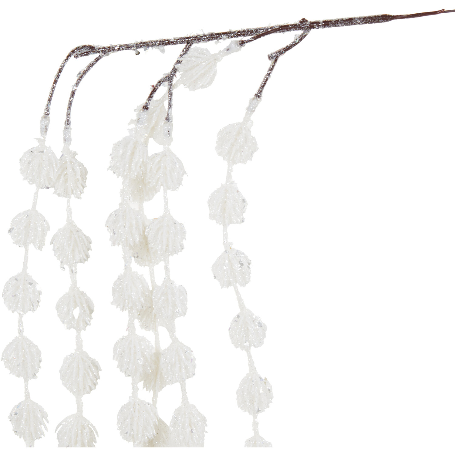 Glitter Thistle Spray Decoration Image 2