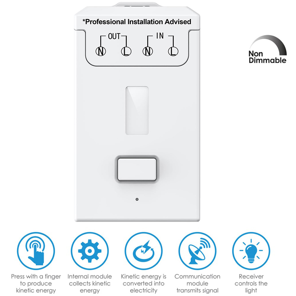 ENER-J Non Dimmable 5A RF Receiver Image 5
