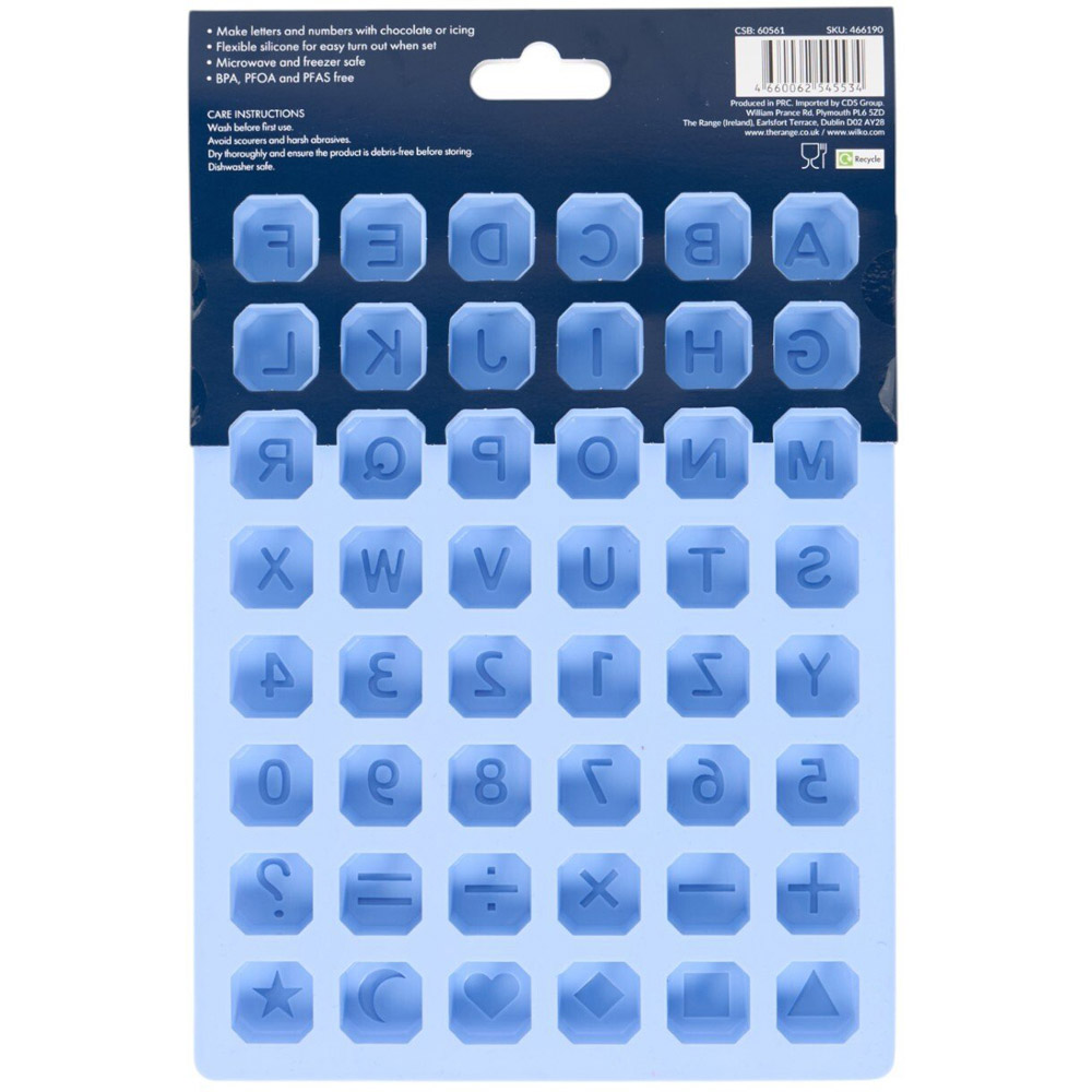 Silicone Alphabet or Numbers Mould Image 3