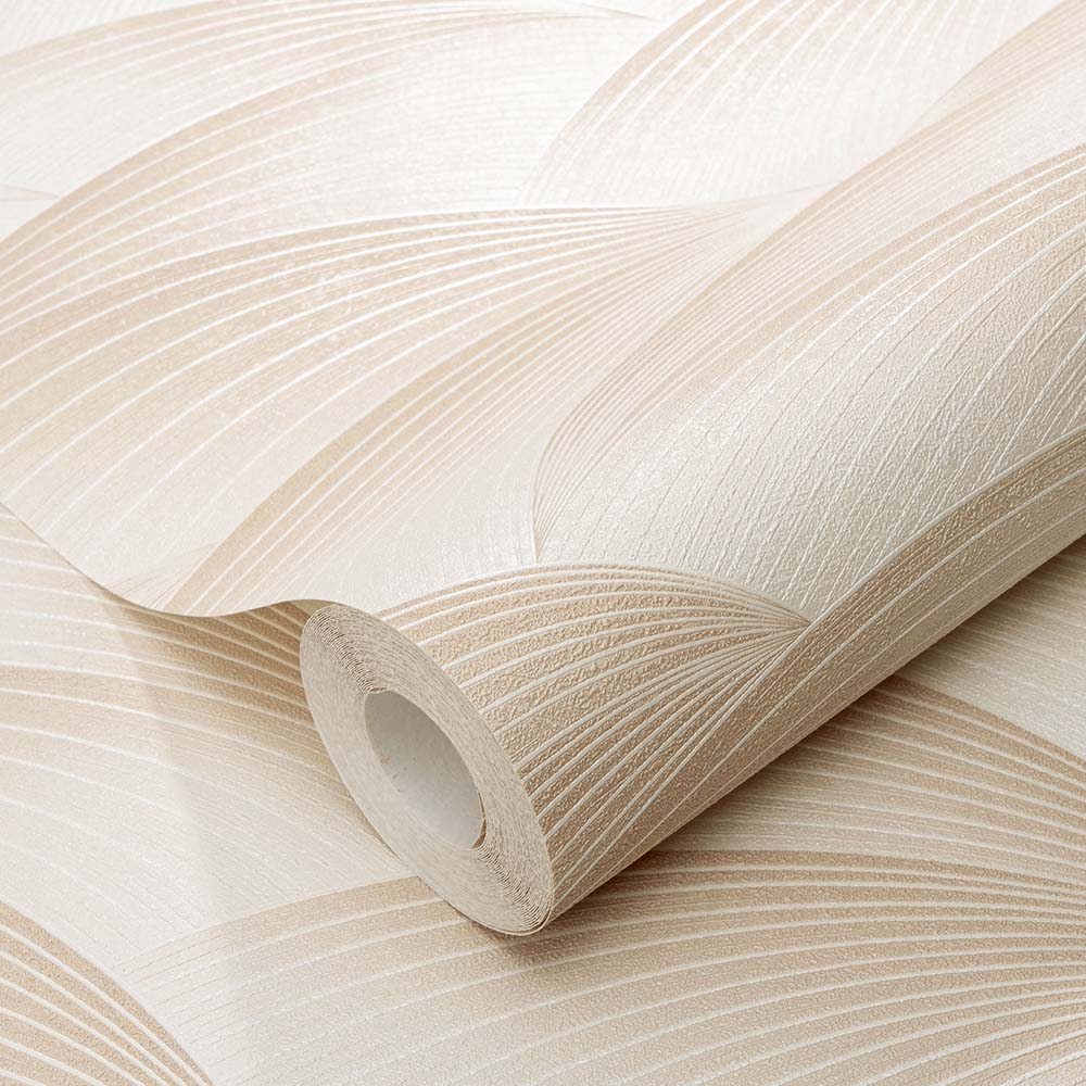 Erismann Serene Geometric Cream Vinyl Wallpaper Image 2