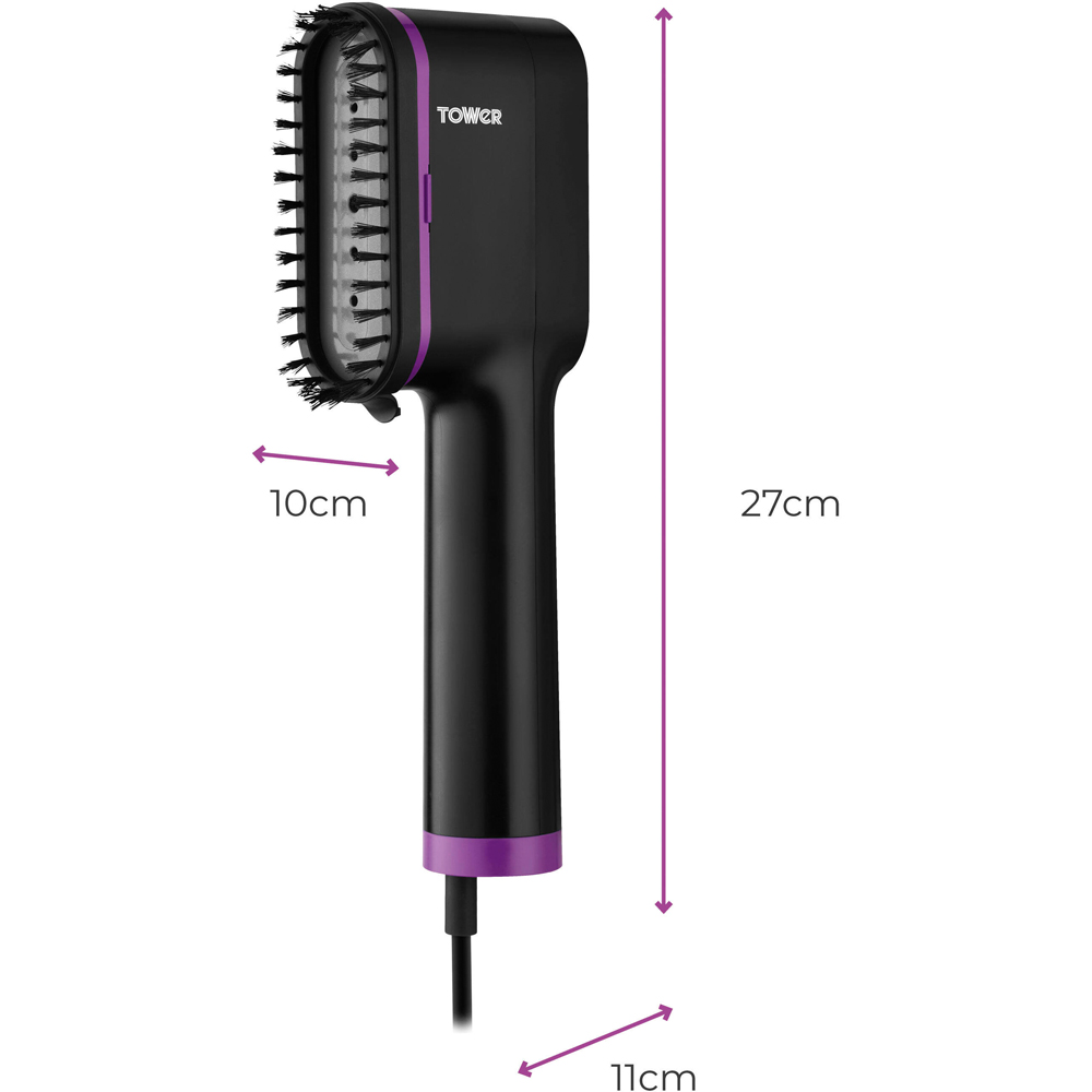 Tower Lilac and Black Digital Handheld Garment Steamer Image 9