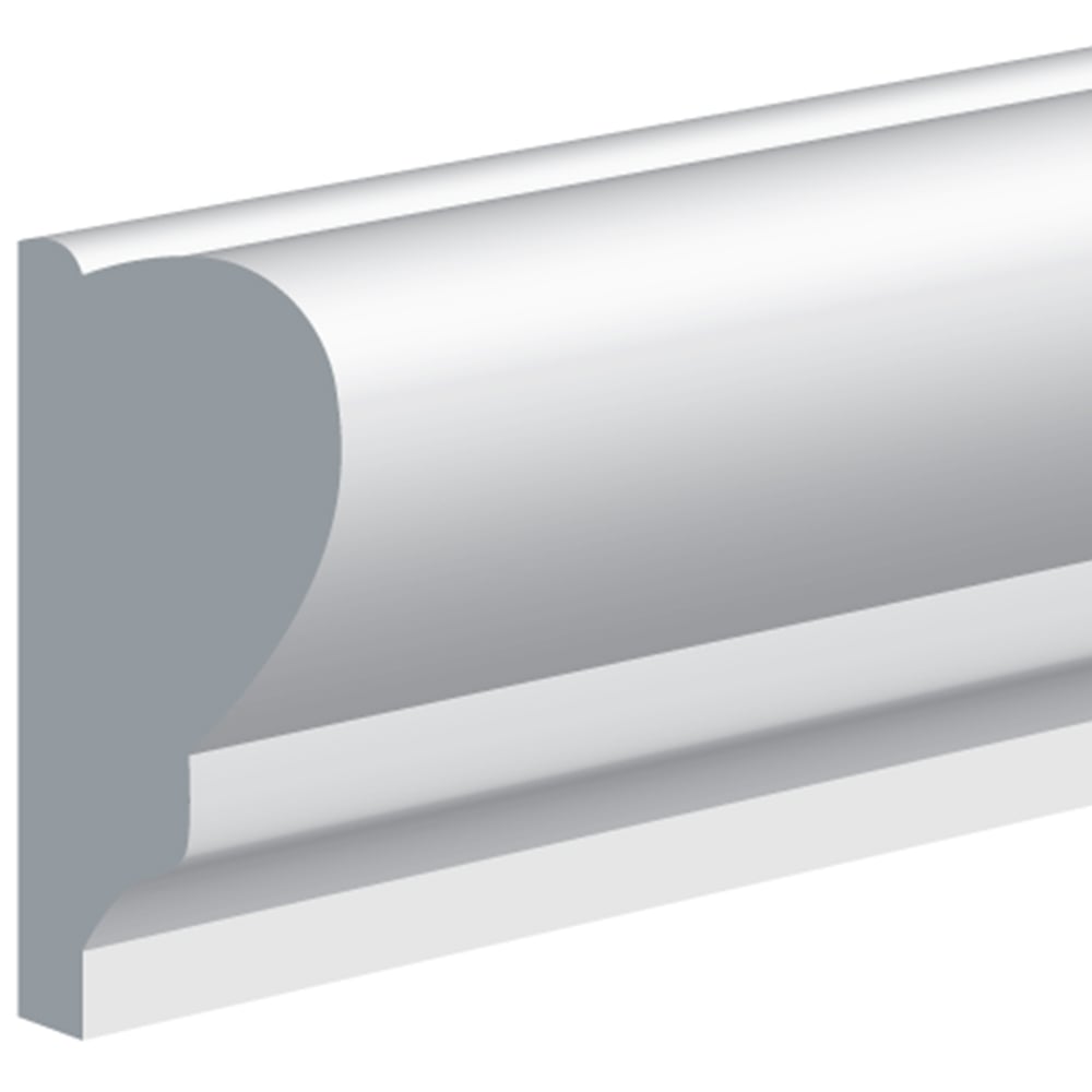 National Skirting White Primed Picture Rail 18mm 45 x 2300mm Image 3