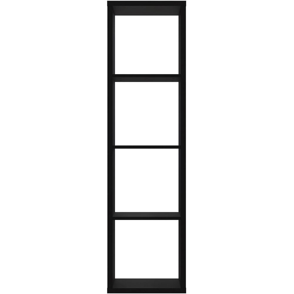 Florence Mauro 3 Shelf Matt Black Bookshelf Image 3