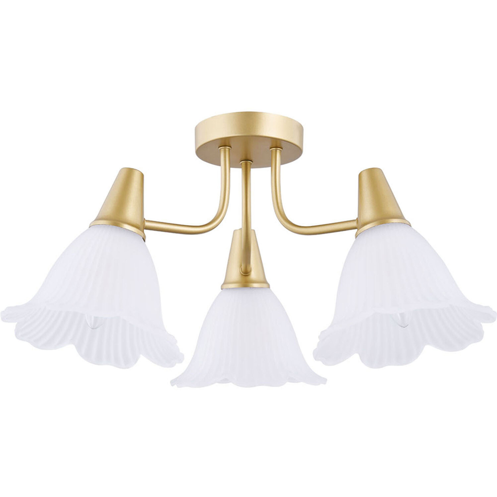 Chloe 3 Way Ceiling Light Fitting Gold Image 9