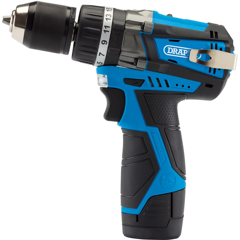 Draper 12V Cordless Brushless Combi Drill Bare Unit Image 1