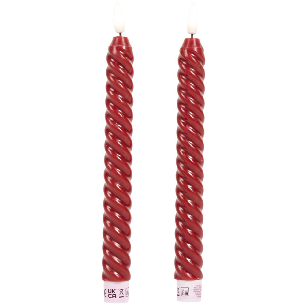 Pack of 2 Twist Taper LED Candles Image 4