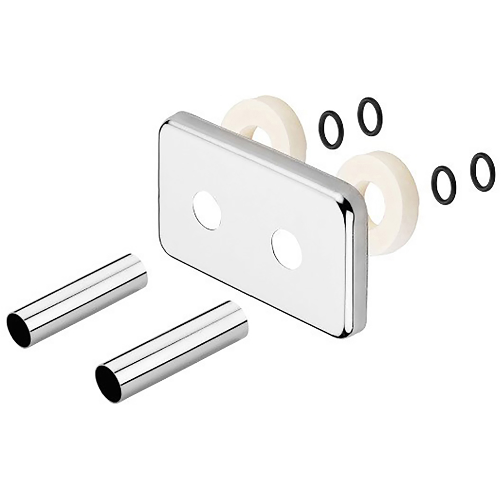 Terma Chrome Pipe Masking Set Integrated for 50mm Connections 70mm Image 4