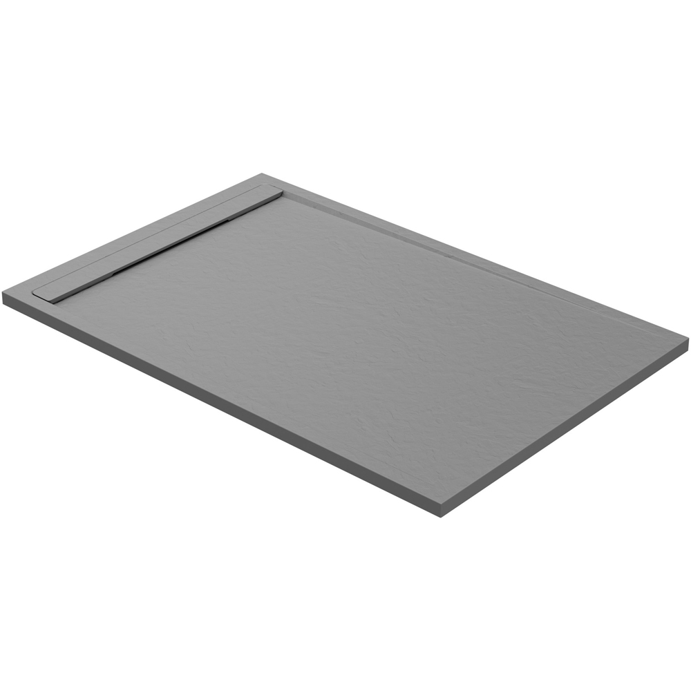 Bathstore 30mm Grey Slate Rectangular Shower Tray with Waste 1600 x 800mm Image 4