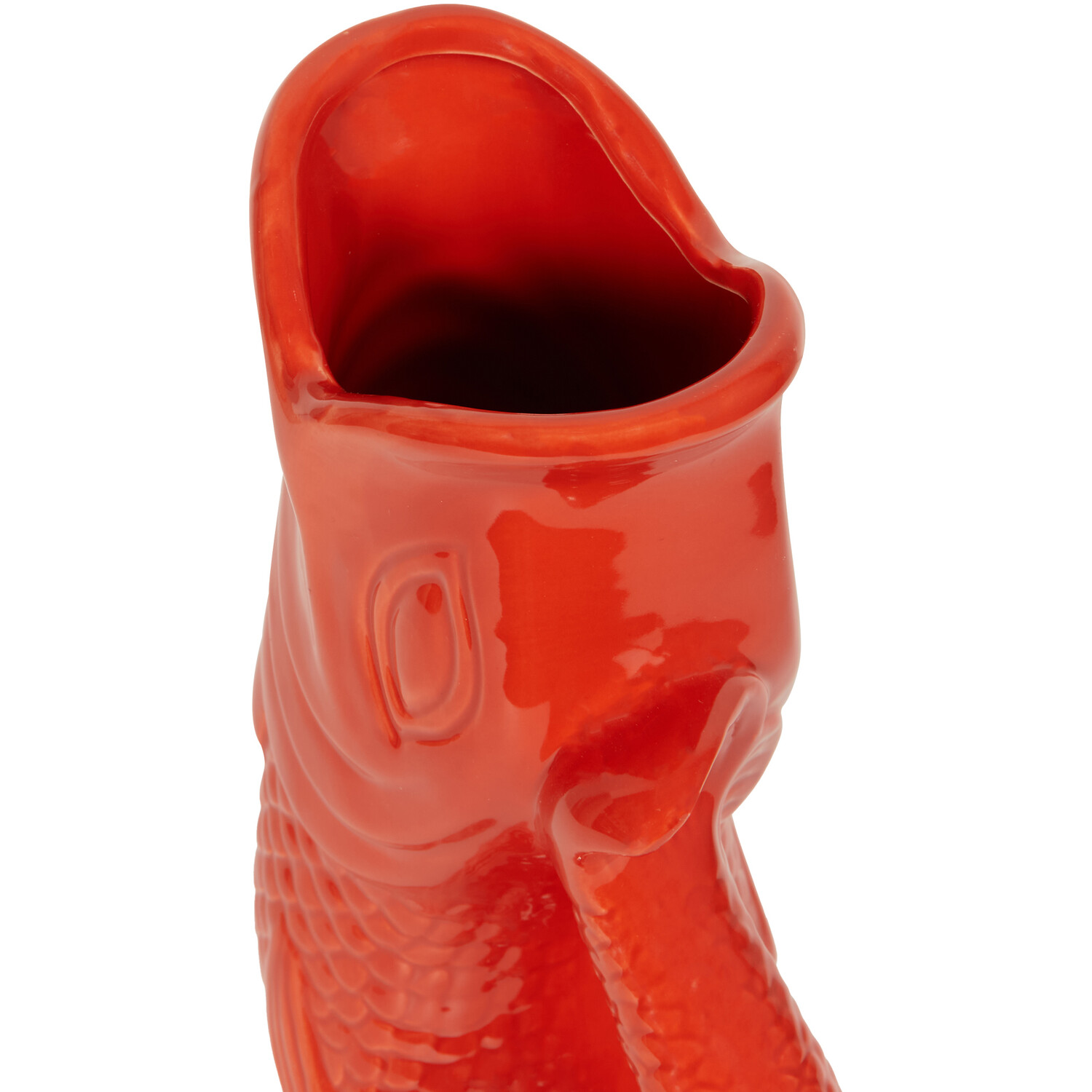 Ceramic Orange Koi Fish Jug 25.8cm Image 3