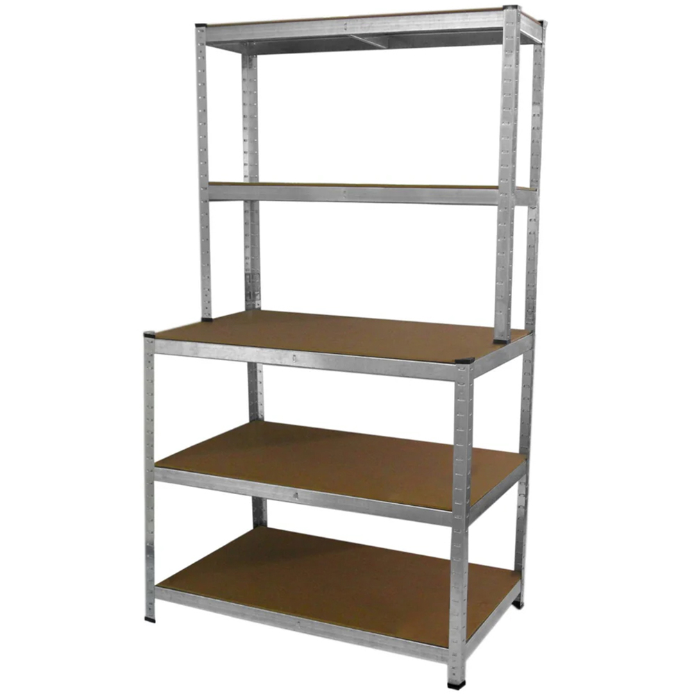 Monster Shop Galwix Shelving Rack with Workbench 3 Pack Image 3